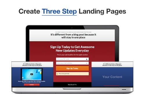 Product picture WordPress Lead Capture Plugin - Beautiful Pages in 3-Steps